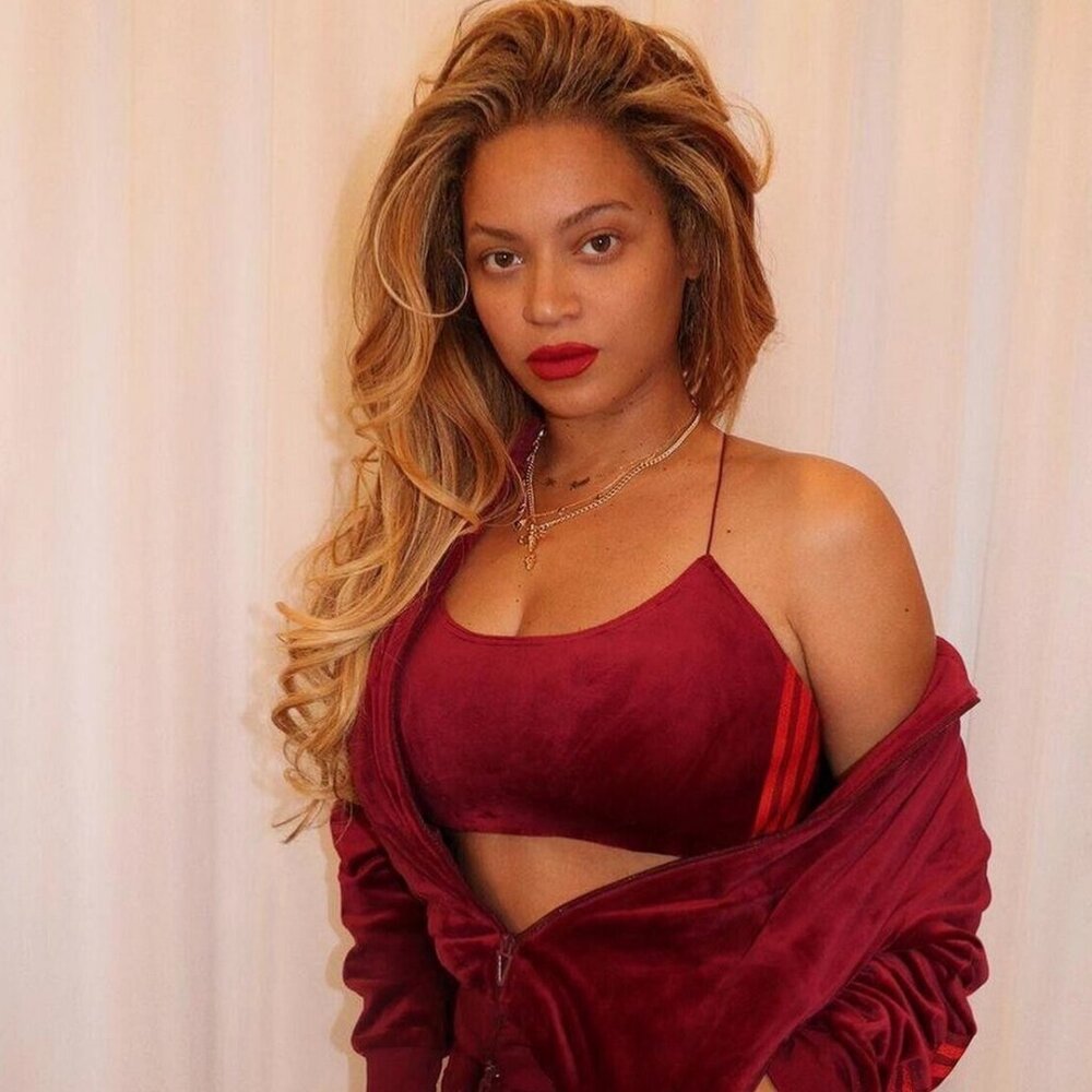 Adidas x Ivy Park Cherry Wood Velour Bralette Crop Tank Top